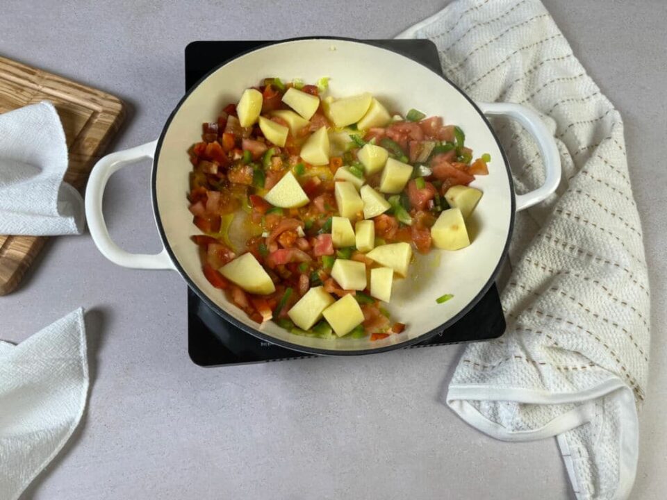 Añadir las verduras