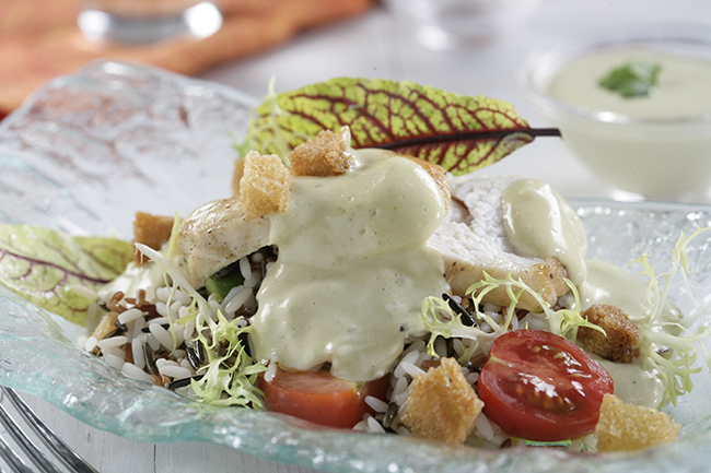 Ensalada César de arroz