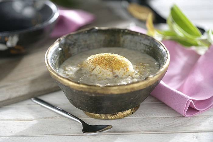 Arroz chufa con chocolate blanco y canela