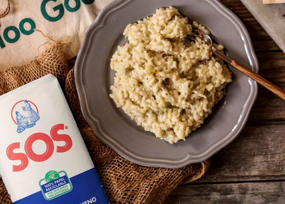 Arroz meloso con queso