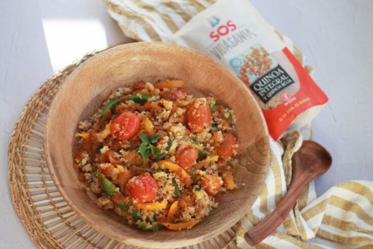 Salteado quinoa y verduras