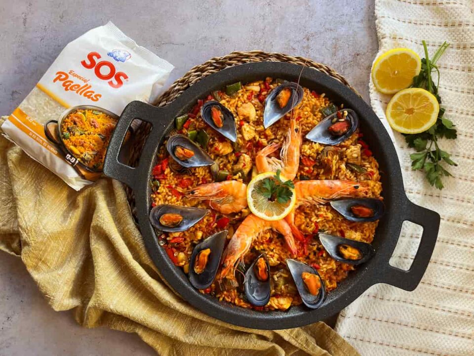 Deliciosa paella mixta para compartir