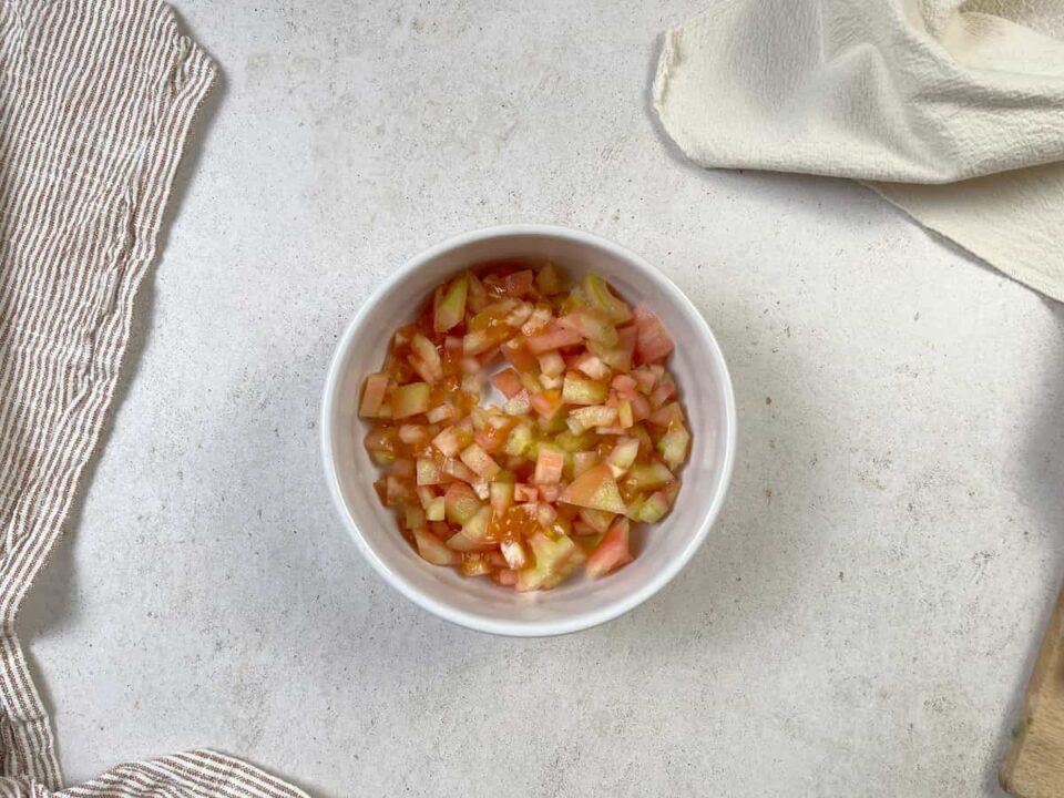 Pica las verduras