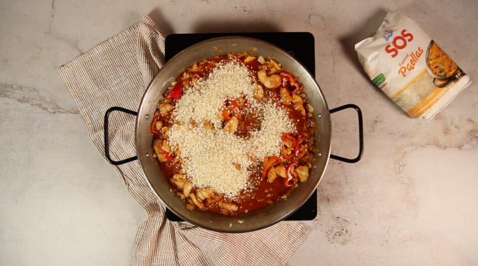 Agregar arroz