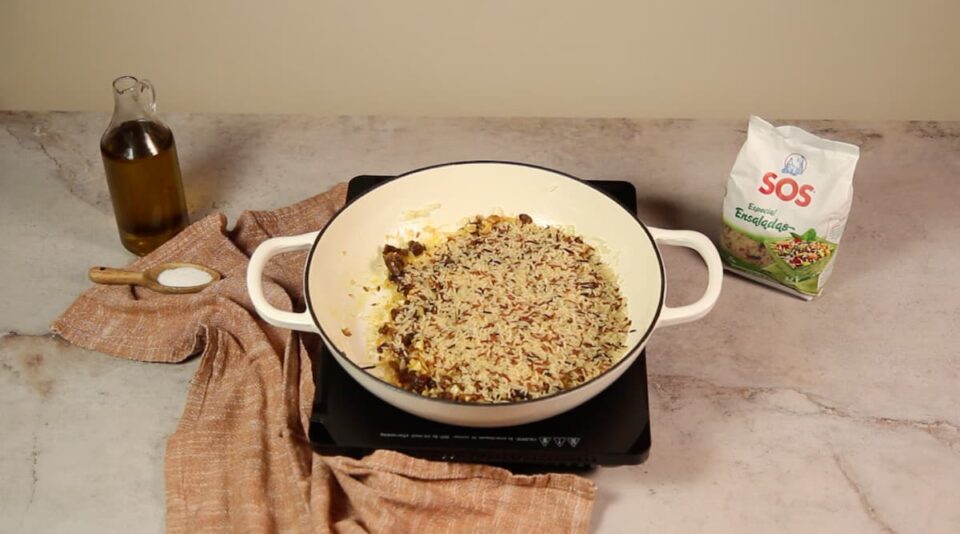Añadir arroz