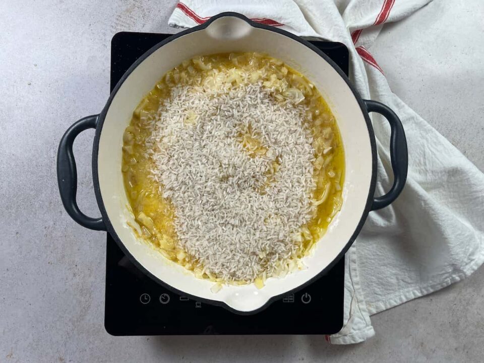 Agregar arroz