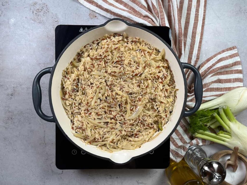 Receta Arroz con hinojos. Paso 5: dejar reposar