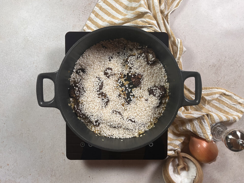 Añadir arroz