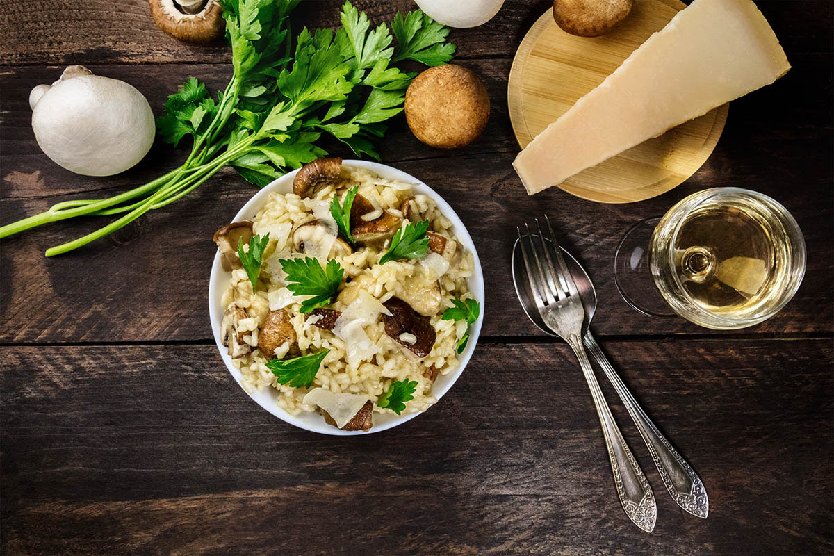queso para risotto setas