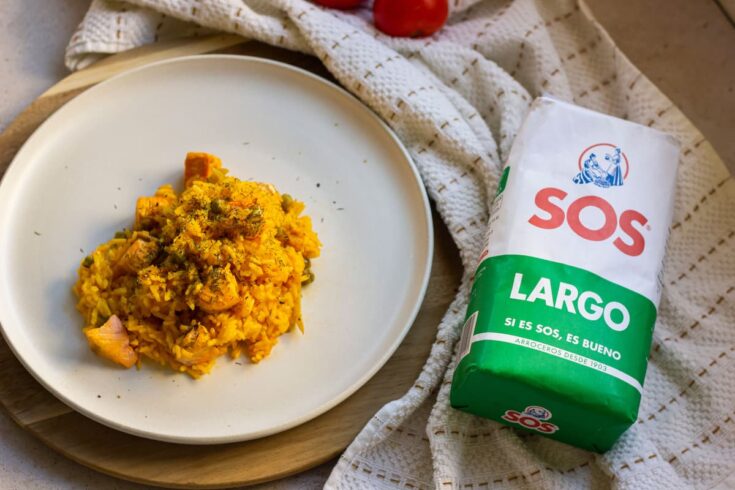 Arroz con salmón