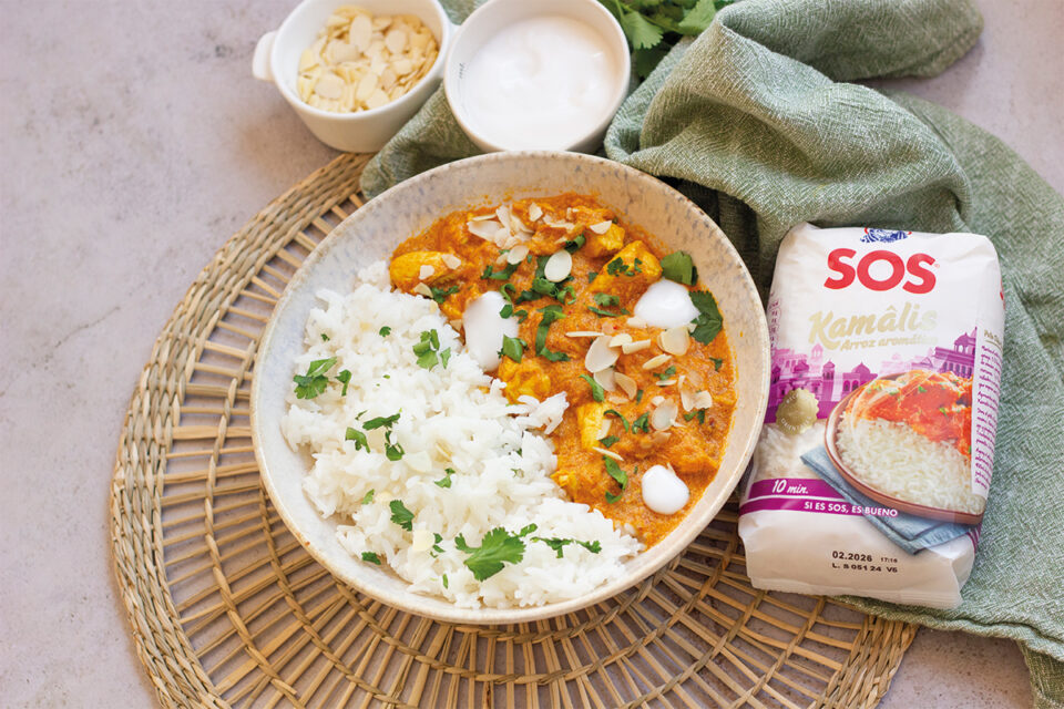 Pollo Tikka Masala en Arroz
