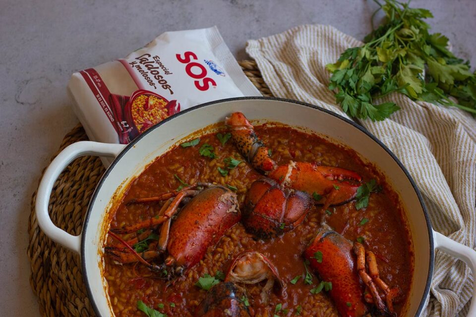 Arroz con bogavante de la abuela