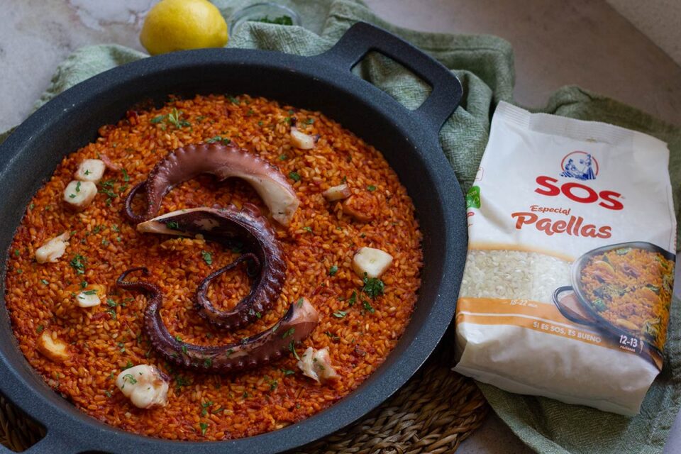 Paella de Pulpo para Compartir en Buen Compañía