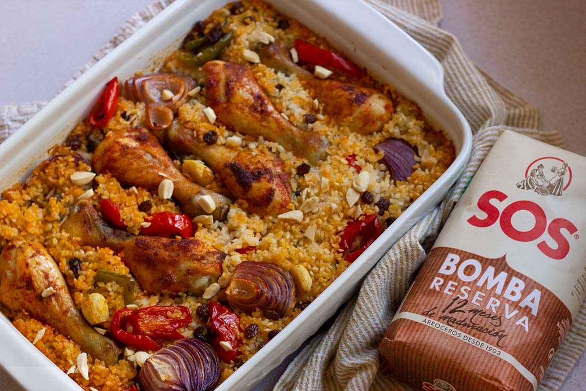 Arroz con pollo al horno