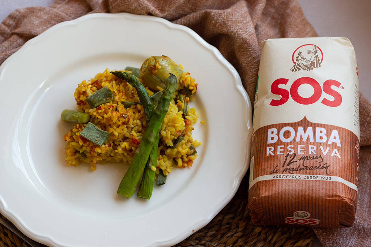 Arroz al horno con verduras