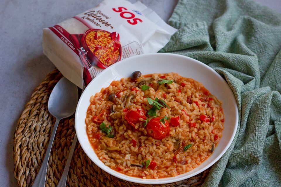 Arroz meloso con setas