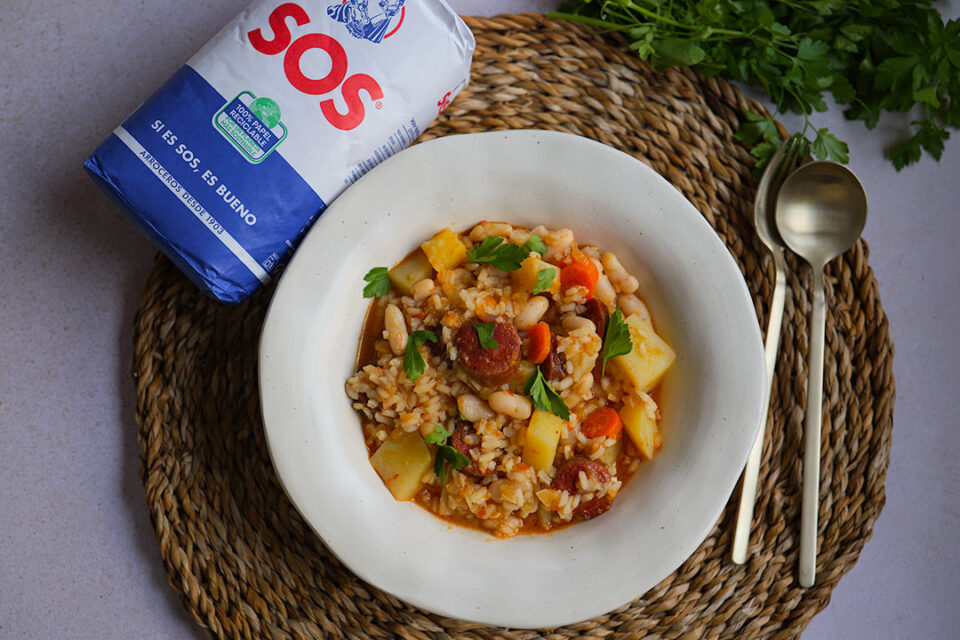 Arroz con judías blancas como lo hace la abuela