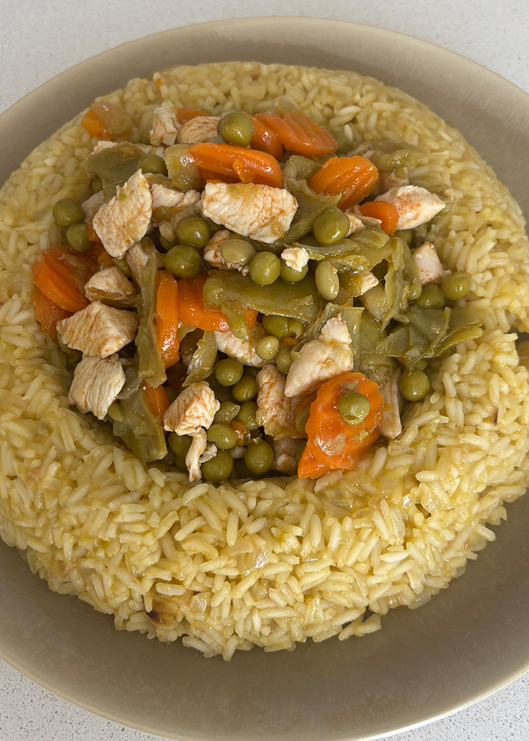 arroz con menestra