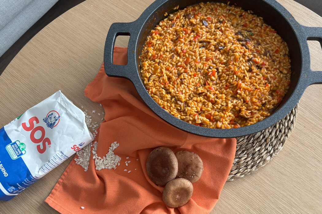 arroz con setas